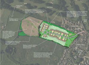 An indicative plan showing what is proposed for the development off Terrick Road, near Whitchurch. Picture: Hair Landscape Consultants