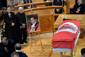 Funeral service for Mayor of Wolverhampton Elias Mattu at St Peter's Church