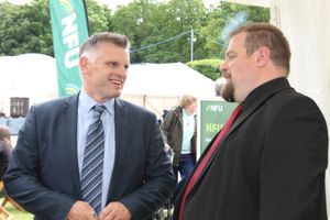 Lichfield group secretary Simon Spencer with Dave Robertson MP
