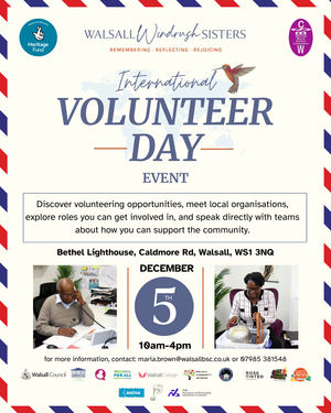 International Volunteer Day Event Poster