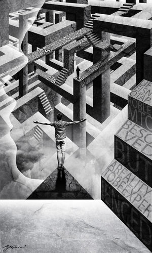 One of Adam's works, The Lucid Path We Walk