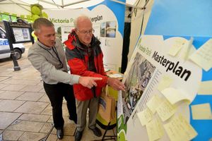 Head Park Ranger: Anthony Dale and Deighton Terrence, 83, from Eccleshall