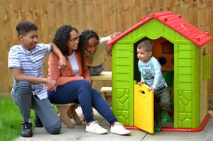 Sabrina Ellis with her children Kaydn Ellis-White, Zion Ellis-White and Alexander Ellis.