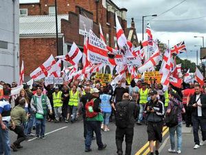 Supporting image for story: IN PICTURES and VIDEO: Nine arrests as EDL protesters descend on Walsall