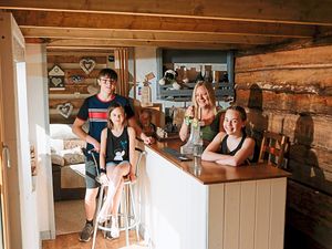Supporting image for story: Telford family creates garden pub to enjoy during lockdown