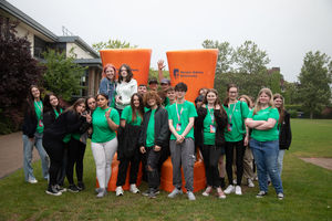 The Harper Adams Experience brings teenagers from across the UK and Ireland together to immerse themselves in student life - pictured are some of the 2024 participants 