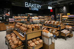 General view of a new bakery and coffee counter which will open as part of a new M&S Food in Cannock this year (M&S)