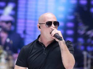 Supporting image for story: Pitbull to try and break record for largest gathering of people wearing bald cap