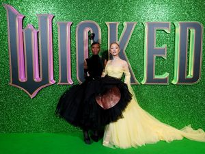 Cynthia Erivo and Ariana Grande at the UK premiere of Wicked in London