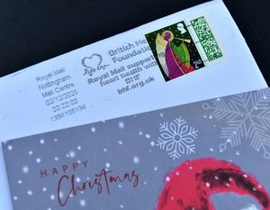 The postmark showed that the Christmas card had been posted in Nottingham on December 2 - three months before it was delivered