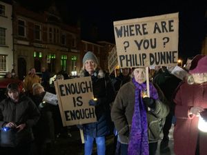 Supporting image for story: 'The NHS is close to collapse': Shropshire towns out in force at vigils for health service