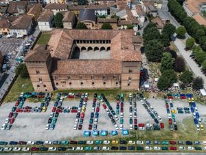 Supporting image for story: Record-breaking Fiat Panda festival sees 365 cars gather in Italian village