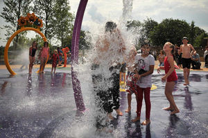 Water fun in Telford Town Park