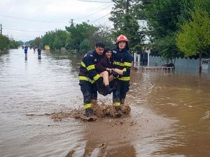 Supporting image for story: Four die after torrential rain floods parts of Romania