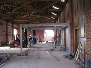 Ludlow Brewery during the restoration