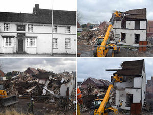 Supporting image for story: Going, going, gone: Historic Robin Hood pub flattened