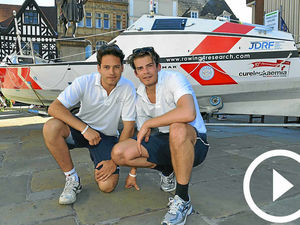 Supporting image for story: Shropshire pair's fundraising steams ahead as bad weather delays Atlantic feat