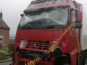 Supporting image for story: Two lorries crash on the A41 near Newport