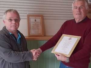 Supporting image for story: Knighton’s soup dragon wins Civic Award