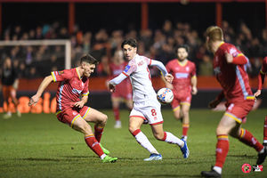 Alfreton v Walsall match action (pic Owen Russell)