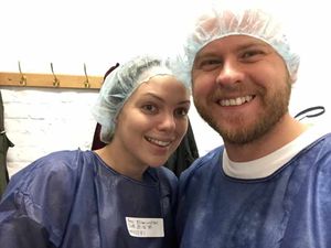 Happy days - Amy and Mark during their IVF