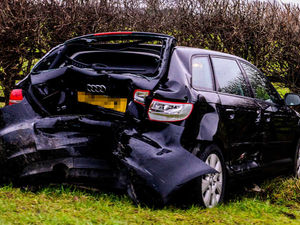 Supporting image for story: Two injured in three-vehicle Telford crash