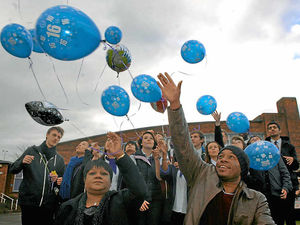 Supporting image for story: Oldbury school balloon release tribute to Aidan Nisbett