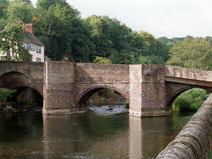 Supporting image for story: Ludlow's damaged Ludford Bridge reopening today