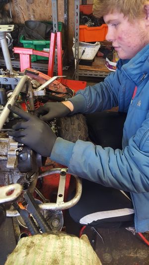 Volunteers working as part of the project