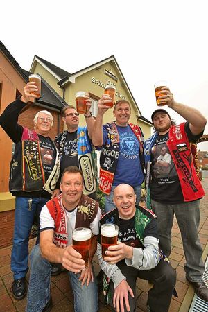 John with Lionel Randle, front, Malcolm Maynard, Neil Henwood, Pete and Nathan Ellis