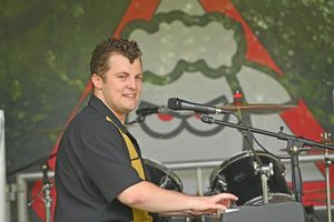 Joe James Thomas belts out Jerry Lee Lewis.