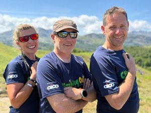 Kelda Wood and the Climbing Out instructors in their new kit
