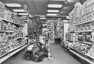 Marcus McDonald, aged four, of Shrewsbury, finds just what he would like for Christmas in the toy department of the town's John Menzies store. This is a print in the Shropshire Star picture archive and was taken on November 21, 1980. 