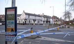 The aftermath of the crash