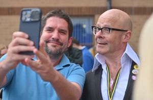 Harry Hill carried out the official opening of the garden.