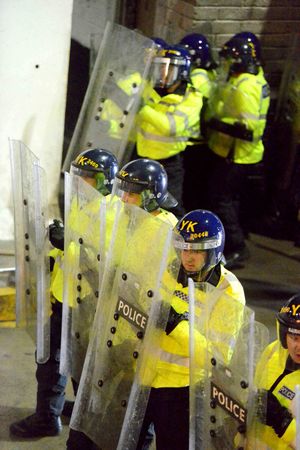 Police from West Midlands, West Mercia, Staffordshire and Warwickshire stand side by side for training
