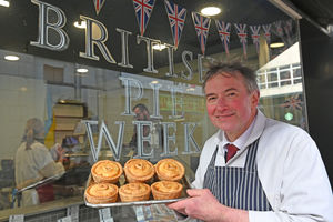 Michael Bachyk said the pies from Michael Kirk were the most popular sellers