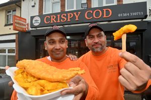 Cod where they have won the Fish and Chip Bar of the Year in the first ever Best Chippy Award. Pictured are staff member: Jeeta Dhami and Manager: Gurjeet Sadhu