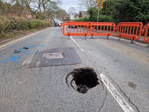 Supporting image for story: 'It's getting bigger': Busy road in Wolverhampton closes after gaping sinkhole appears - here's what we know so far