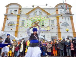 Supporting image for story: WATCH: Sikhs celebrate Guru Nanak's 550th birthday with Sandwell parade