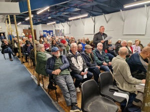 More than 100 residents voted unanimously to voice their opposition to a battery storage site in Lower Penn