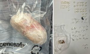 Some of the drugs found on Raseante Spencer-Hamilton. Photo: Staffordshire Police