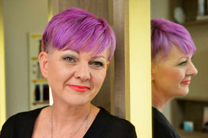 Senior stylist Sharon Lazarus
