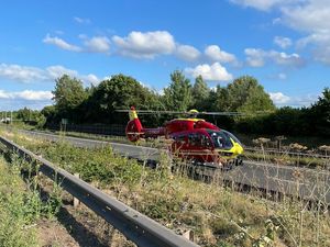 Supporting image for story: Air ambulance called after car 'leaves carriageway' in A5 crash