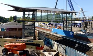 The new footbridge