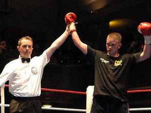 Supporting image for story: Harrison takes belt in one-round KO