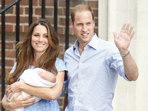 Supporting image for story: The madness of future King George's birth live on the TV