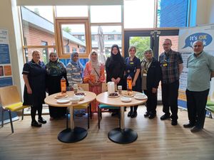 Supporting image for story: NHS staff enjoy treat as local mosque provides lunch