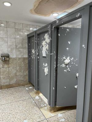 The state that the toilets were left in