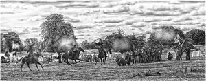 Alan Gwilt took Gettysburg Revisited at a living history weekend at Spetchley park in Worcester